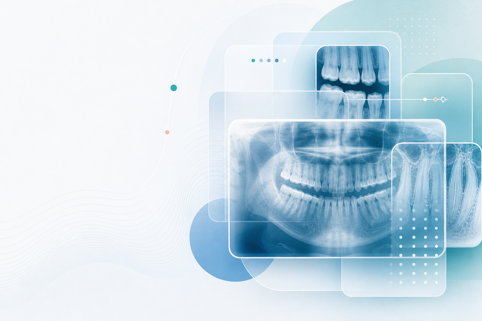 Sac River themed dental exam imaging and treatment planning visual